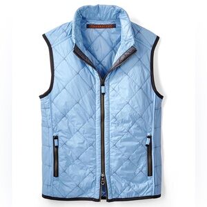 NWT Frauenschuh Gorsuch Tracy Quilted Vest sky blue lightweight diamond quilt